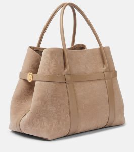 ghiera large leather tote bag in beige loro piana mytheresa